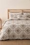 Premium a Quality Duvet Cover Set - with Elastic Fitted Sheet - 100% Organic Cotton - Double Size - Festival