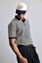 Men's Regular Fit Striped Polo Collar Knitted T-Shirt Black - 6