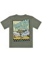 New York Printed T-Shirt for Ages 2-5 - Khaki - 2