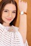 Numeral Leather Strap Women's Retro Wristwatch - 3