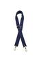 Angel Bag Accessory 120X3 cm Polyester Column Bag Handle Navy Blue Color Light Gold Metallic