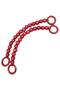 Angel Bag Accessory 20 mm Wooden Beaded 37 cm Red Bag Strap - 2