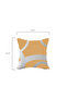 مجموعة أغطية وسائد مكونة من 4 قطع من أوبتيكا بتصميم هندسي حديث باللون الأصفر والأبيض - 4