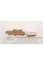 Angel Milk Coffee Ribbon Model Light Gold Metal Handle - 1 Piece - 5