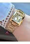 Women's Silver Steel Square Case Quartz Wristwatch - Stylish Metal Band, Roman Numerals, Waterproof - 2