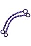 Angel Bag Accessory 20 mm Oval Wooden Beaded 40 cm Purple Bag Strap