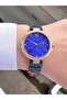 Women's Gold Stone Frame Roman Numeral Blue Dial - the Place Where Elegance and Sophistication Meet - 2