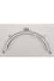 Angel Bag Accessory 12.5 cm Oval Wallet Clip Wallet Burs Silver Color