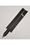 28 cm Black Color Zipper with Real Leather Light Gold Metal