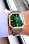 Premium Men's Wristwatch 3 Atm Water Resistant Gold-Silver Color Steel Band Dke2056C3 - 2