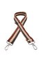 Angel Bag Accessory 120x4 cm Jute Column Bag Handle Chain Pattern Navy Blue Burgundy Cream Color Silver Metal - 2