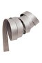 2 cm Strip of Faux Leather, Silver Color, 1 meter - 2