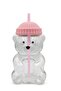 Bear Shaped Borosilicate Glass Mugs with Silicon Lid and PP Straw - 2