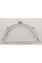 Angel Bag Accessory 12.5 cm Oval Wallet Clip Wallet Burs Silver Color - 2