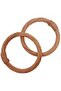 Angel Bag Accessory 10.5 cm Round Model Real Bamboo Bag Handle Tan Color