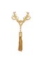 Angel Bag Accessory Light Gold Color Tasseled Deer Model Bag Ornament