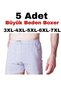 5 Pieces of Large Size Men's Boxers, Sizes 3Xl-8Xl, Large Size Boxers, Special Production Boxers - 7