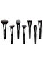 Kabuki Detail Professional Makeup Brush Set 7 Li + Leather Bag - 3