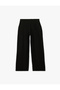 Comfortable Fit Regular Waist Pocket Detailed Viscose Wide Leg Trousers - 4