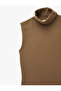 Cotton Slim Fit High Neck Tank Top - 4