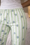 100% Cotton Knitted Elastic Waist Printed Patterned Stylish and Comfortable Women's Tracksuit Pajamas Single Bottom - 7
