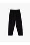Pocket Detailed Straight-Leg Viscose Carrot Pants with Lace-Up Waist - 4