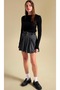 Alizstore Belt Detailed High Waist Pleated Mini - 2