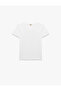Short Sleeve Crew Neck Cotton Basic T-Shirt - 3