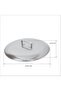 Stainless Steel Splatter Guard Lid 12 Inch Oil Splash Screen for Frying Pan ASLD042 - 2