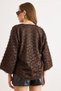 Women's Brown Textured Seasonal Jacket with Tie Detail Ckt-19000518 - 6