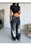 Fume Laser Washed Ripped Baggy Jean Smoked - 4