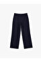Kupro Viscose Fabric Regular Fit Pocketed Pleated Wide Leg Baggy Pants - 3