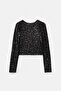 بلوزة Allbucks Pull&bear بأكمام طويلة مزينة بالترتر ABPNB3818 - 7