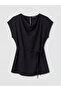 Ozmarka New Season Boat Neck Belted Blouse