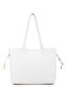 Women's Faux Leather White Shoulder Bag - 3