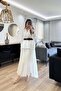 Arlena Asymmetrical Maxi Skirt Cream - 4