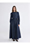 Nevavm Shirt Collar Waist Belted Jean Dress with a Difference