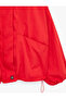 Crinkle Parachute Fabric Long Sleeve Pocketed Zippered Stand Collar Crop Raincoat - 7