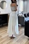 Arlena Asymmetrical Maxi Skirt Cream - 6