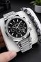 2-Year Warranty Inner Functions Active 10 Atm Water Resistant Men's Watch Fg.Sl.2501.02