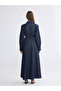 Nevavm Shirt Collar Waist Belted Jean Dress with a Difference - 4