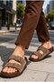Daily Men's Slippers with Double Buckle, Comfortable, Light Sole, Comfortable Fit, Stylish Design - 5