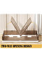 Space-Saving Drawer-Style Folding Under Bed Storage Box with Wheels 18cm - 3