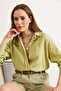 Women's Green Textured Comfortable Fit Shirt Gml-19001432 - 3