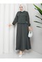 Women's Hijab Double Fabric Buttoned Two-Piece Set - Women's Hijab Set Jacket Skirt