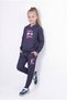 Kangaroo Pocket Hooded Lets Go Print Detailed Girls' Tracksuit Set - 4