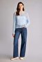 Regular Fit Long Sleeve Boat Neck Cotton Blue Knitwear Sweater F7079Ax26Sp - 2
