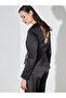 Black V-Neck Women's Jacket - 4