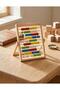 Wooden Educational Number Counting Abacus with Stand - Educational Math Toy with Colorful Number Beads - 3