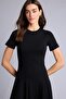A-Line Cotton Black Midi Dress H6591Ax26Sp - 4